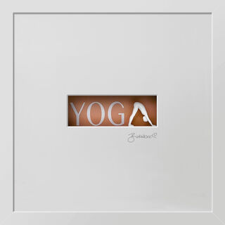 Tableau 3D "Yoga" (2023), encadrée von Ralf Birkelbach