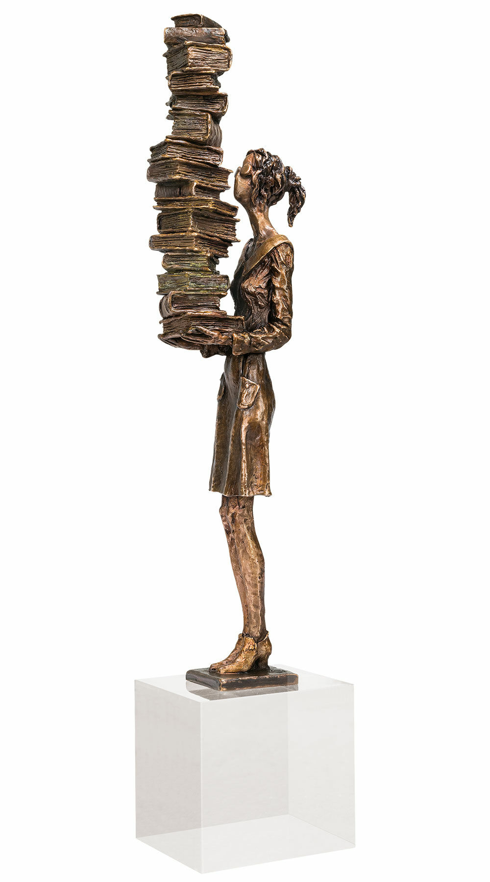 Sculpture "Bilan d'un comptable", bronze von Vitali Safronov