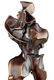 Rzeźba "Forme Uniche della Continuitae Nello Spazio" (1913), wersja z brązu autorstwa Umberto Boccioni