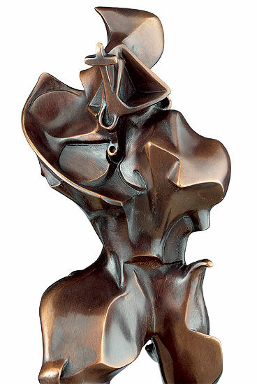 Sculpture"Forme Uniche della Continuitae Nello Spazio" (1913), bronze version by Umberto Boccioni