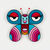 Wandobjekt "FALTER (türkis/pink)" (2022)