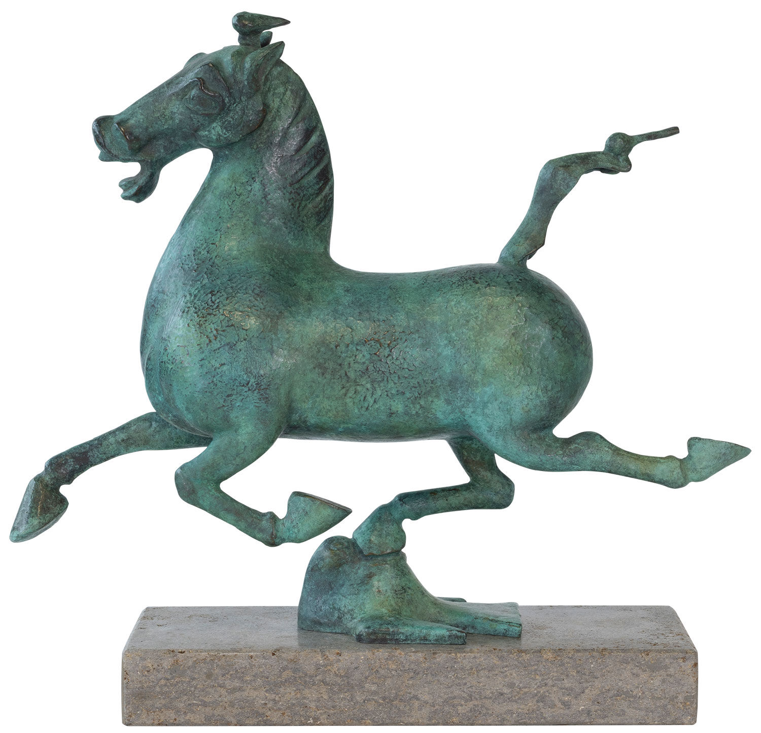 Scultura "Il cavallo volante del Gansu", bronzo