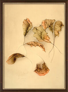 Picture "Autunno II (Autumn Leaves II)" (1987), framed