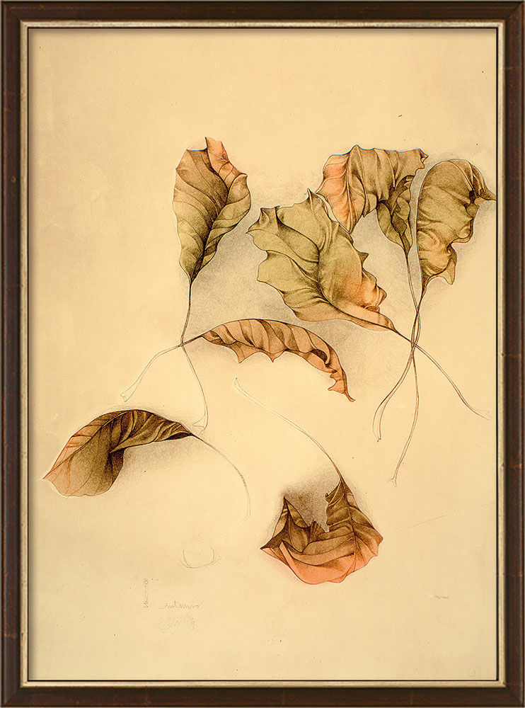 Picture "Autunno II (Autumn Leaves II)" (1987), framed by Bruno Bruni