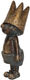 Escultura "King of Cargo Trousers", bronce de Toby Wichmann