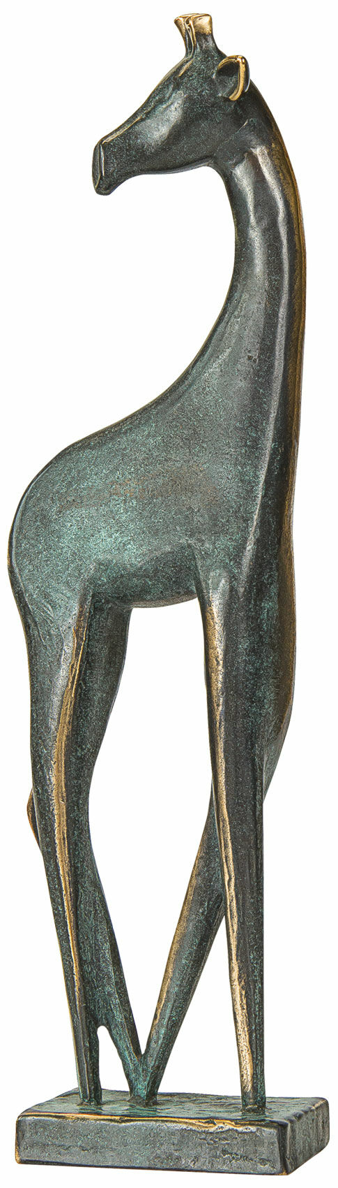 Sculpture "Giraffe", bronze by Raimund Schmelter
