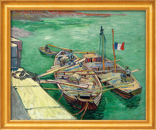 Picture "Rhonebarken" (1888), framed