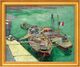 Picture "Rhonebarken" (1888), framed by Vincent van Gogh