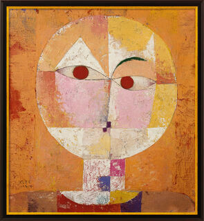 Picture "Senecio" (1922), framed by Paul Klee