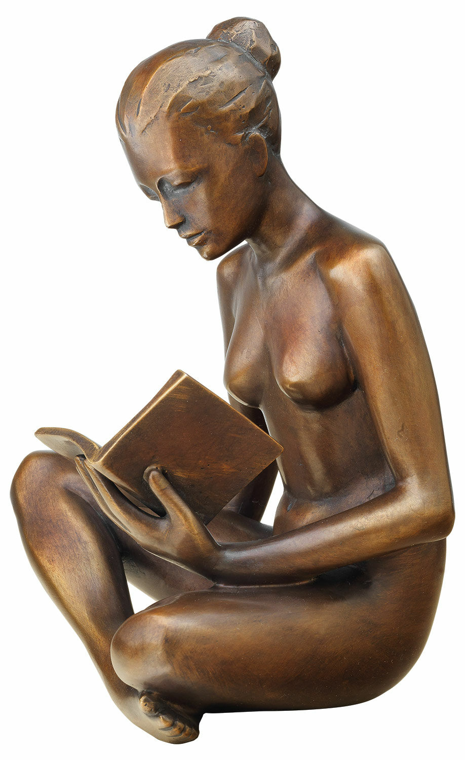Skulptur "Lesende" (2018), Bronze von SIME
