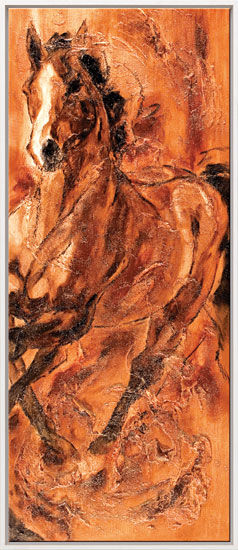 Triptych "Odjezd", zarámováno od Kerstin Tschech