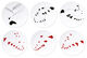 Kollektion Alexander Calder von Bernardaud - 6 Teller mit Künstlermotiven im Set, Porzellan von Alexander Calder