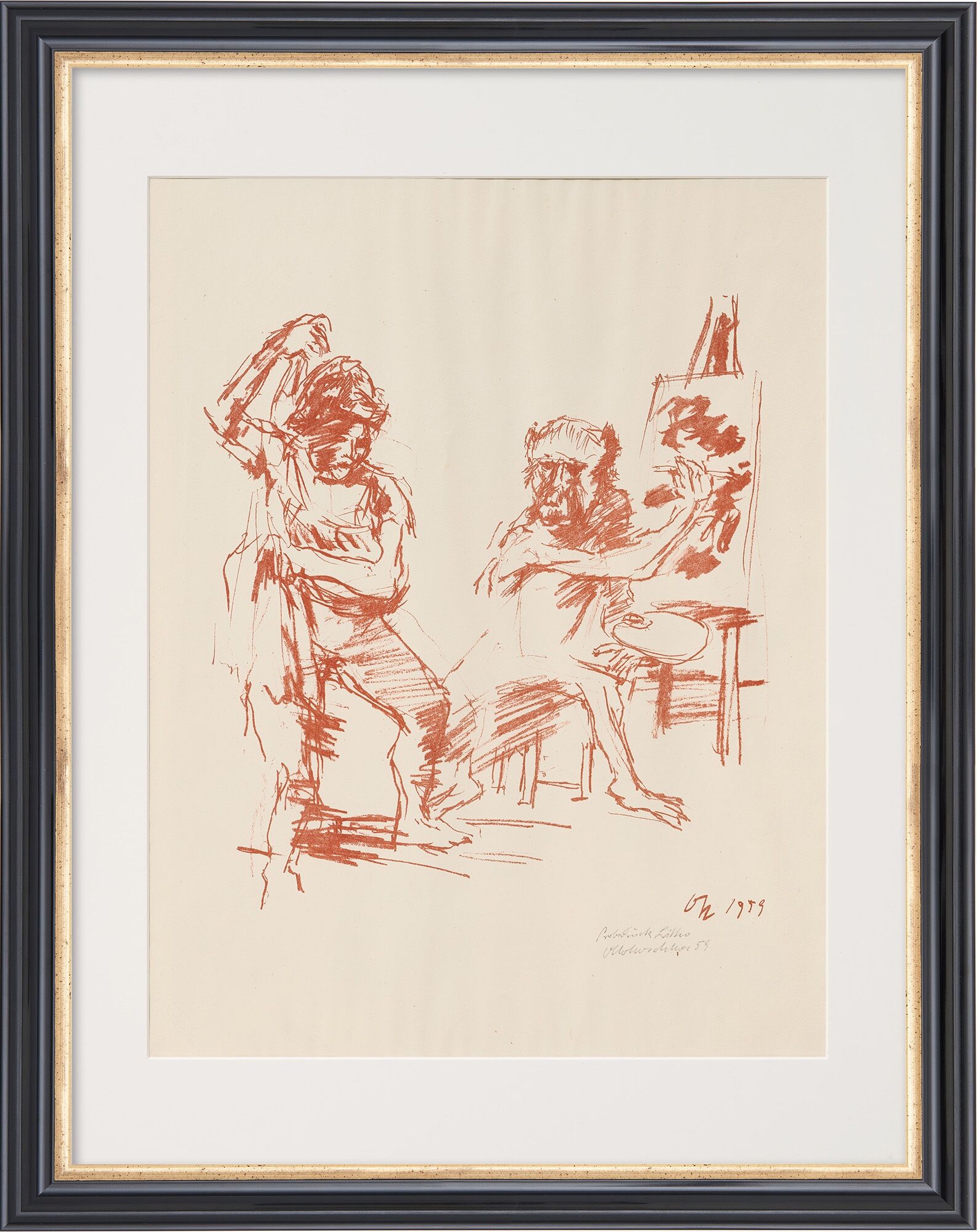 Billeden »The Action Painter« (1959) af Oskar Kokoschka