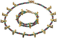Ägyptisches Bastetkatzen-Schmuckset