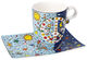 Umělecký hrnek "Give Peace a Chance - Pop Art", porcelán od James Rizzi