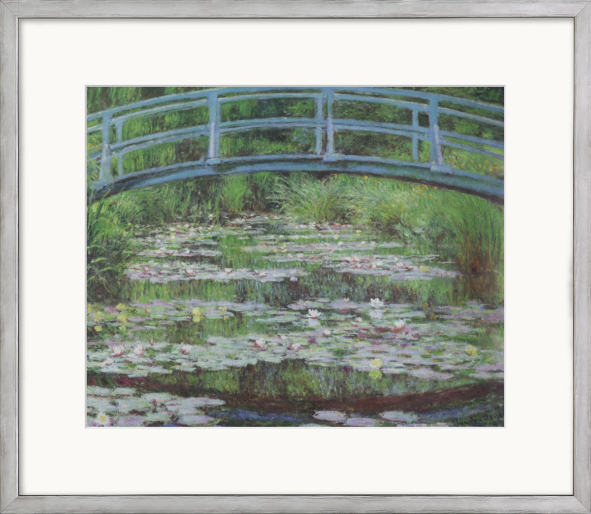 Bild "Le Bassin aux Nymphéas", inramad av Claude Monet