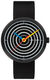 Wristwatch "Space Loops black" Bauhaus style - for gentlemen