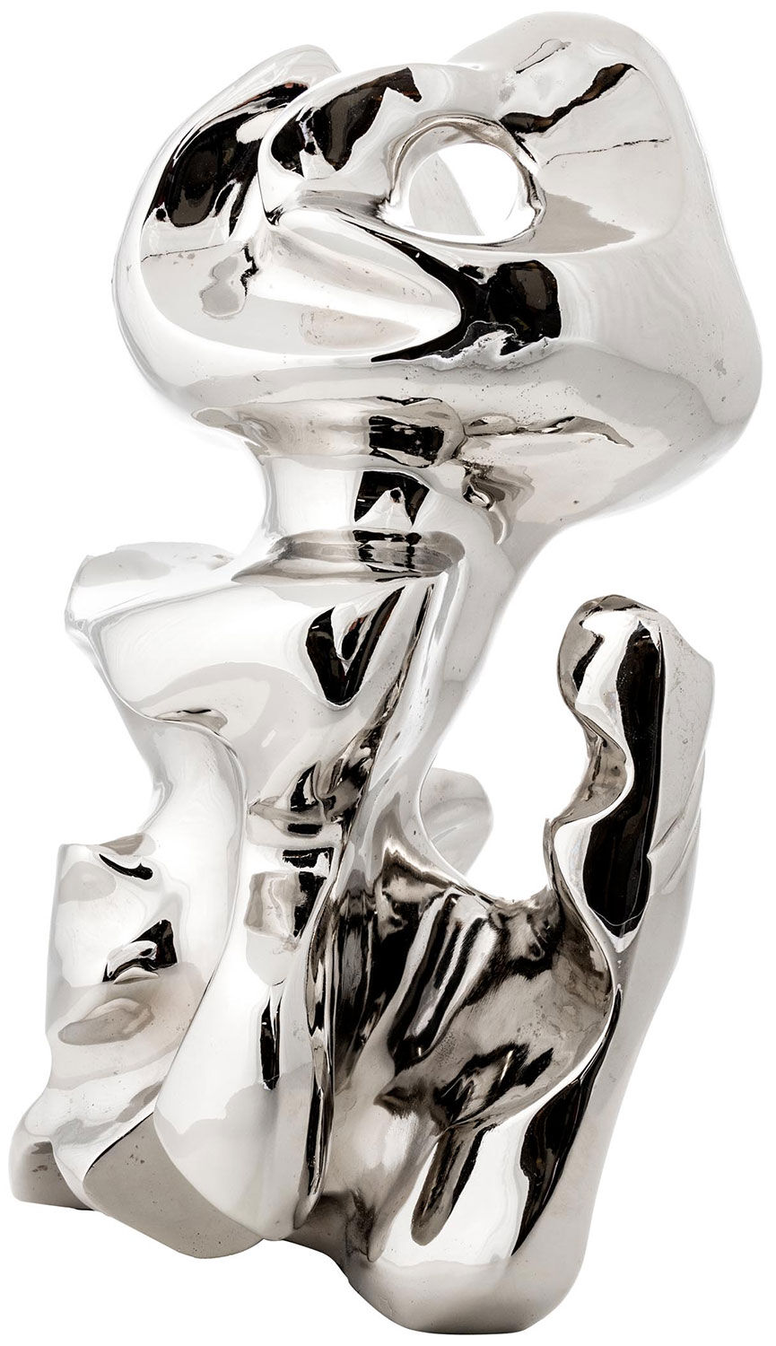 Socha "Trickster", chromovaný bronz od Cornelius Vandeputte