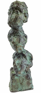 Skulptur "Head Column", bronze von Karl Manfred Rennertz