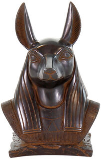 Skulptur "Anubis huvud", gjuten