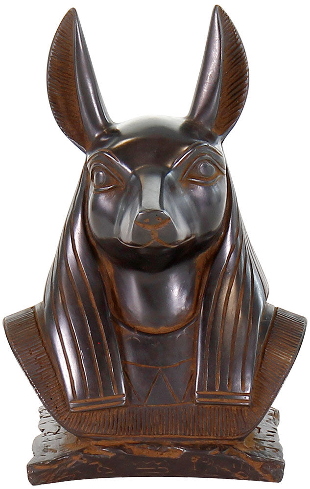 Skulptur "Anubis huvud", gjuten