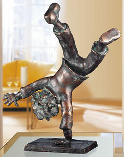 Sculpture "Cartwheeler", bronze by Gisela von Wittich - v. Poncet
