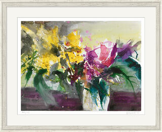 Picture "Polynesian Bouquet", framed