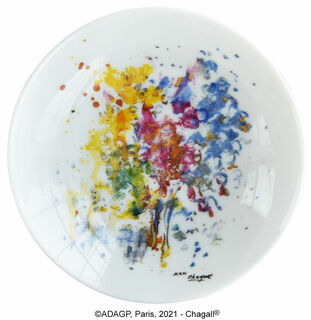 Collection "Les Bouquets de fleurs" by Bernardaud - porcelain bowl by Marc Chagall