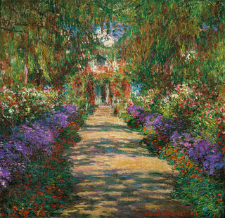Bild "Garten in Giverny" (1902) von Claude Monet