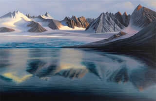 Bild "Gletschersee" (2012), auf Keilrahmen