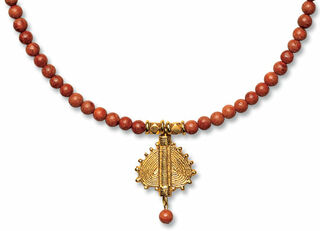 Coral necklace "Heart of Nubia"