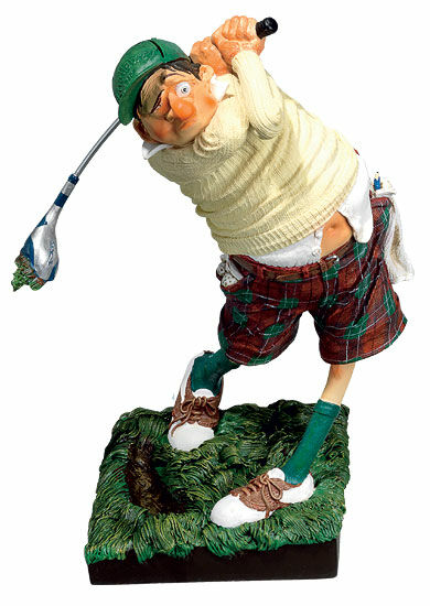 Sportsman Caricature "The Golfer", cast by Guillermo Forchino