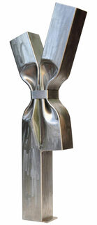Skulptur "Hommage an Christo und Jeanne-Claude XV" (2015) (Original / Unikat), Edelstahl