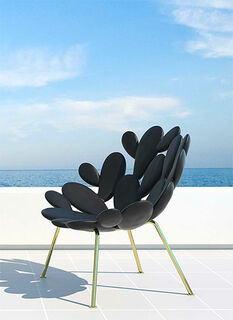 Designer-Stuhl "Filicudi schwarz" (In- und Outdoor) - Design Marcantonio von Qeeboo