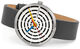 Polshorloge "Space Loops wit" Bauhaus-stijl - voor heren