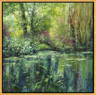 Picture "Printemps à Giverny", framed by Jean-Claude Cubaynes