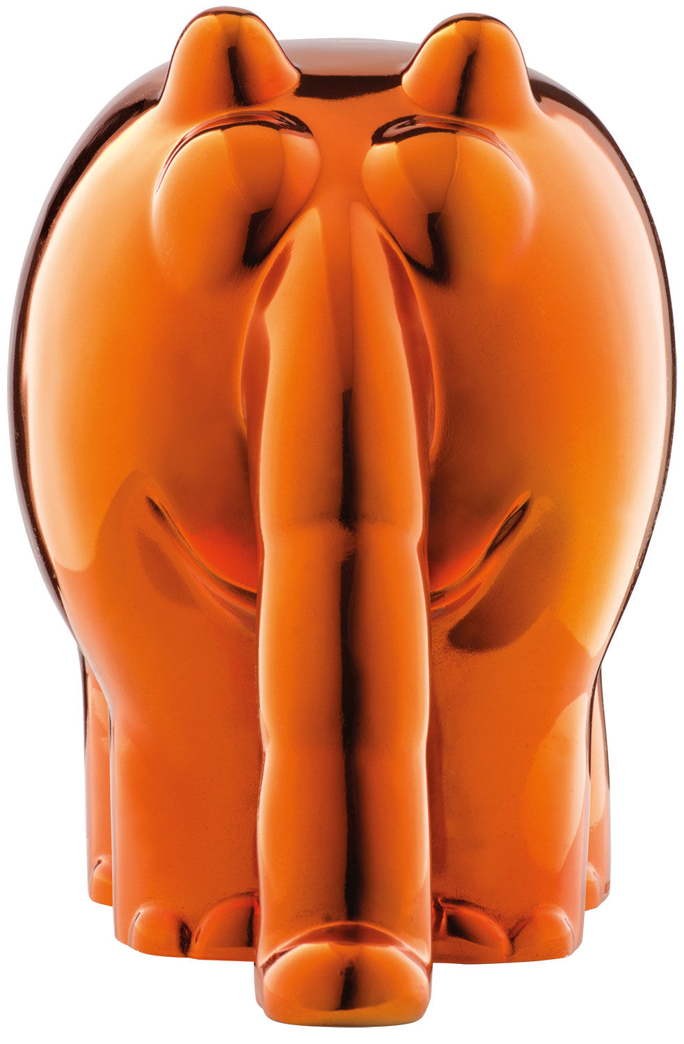 Skulptur "Ottifant", Version in Kunstguss Metallic-Orange von Otto Waalkes