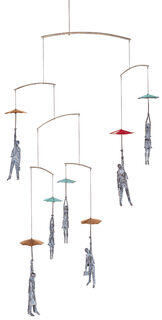 Sculture / soffitto mobile "Unsafe Flight", bronzo