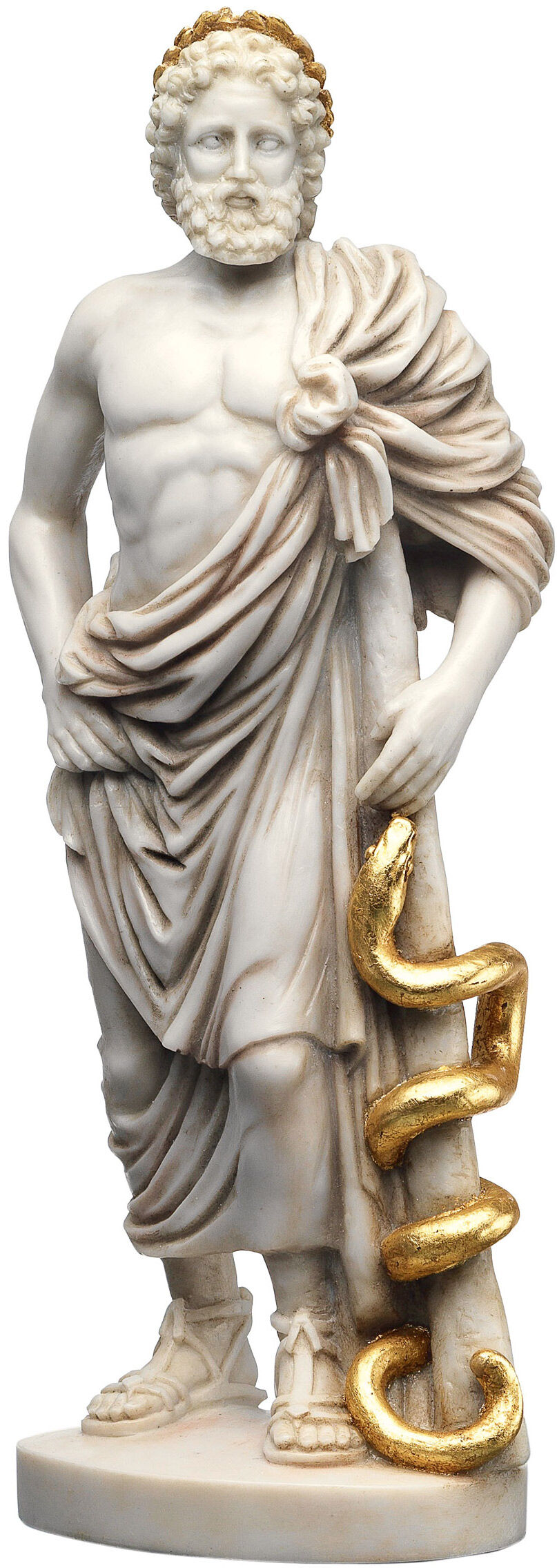 Sculpture "Le médecin des dieux Asclépios", réduction