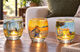 Set de 3 porte-bougies avec motifs de l'artiste de Vincent van Gogh