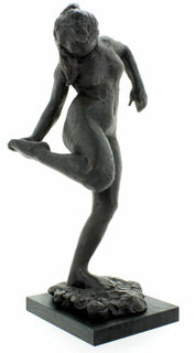 Sculpture "A Dancer Putting on her Shoe", bonded bronze version