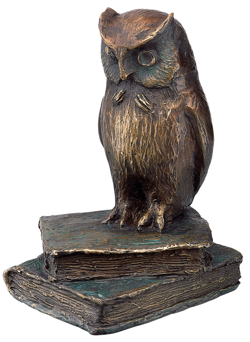 Sculpture "Owl", bronze by Kurt Arentz