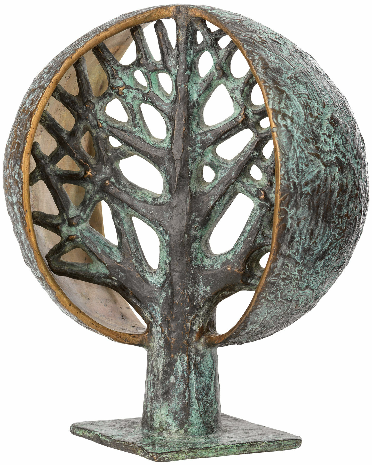 Skulptur "Lebensbaum" (1979), Bronze von Gerhard Brandes