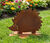 Gartenfigur / Silhouette "Igel"