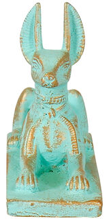 Skulptur "Liegender Anubis", Kunstguss