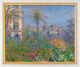 Bild "Villen in Bordighera" (1884), gerahmt von Claude Monet