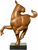 Skulptur "Hest", bronze brun