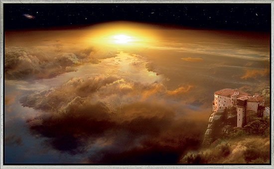 Bild "And Earth Below" (2009), gerahmt von Ule W. Ritgen