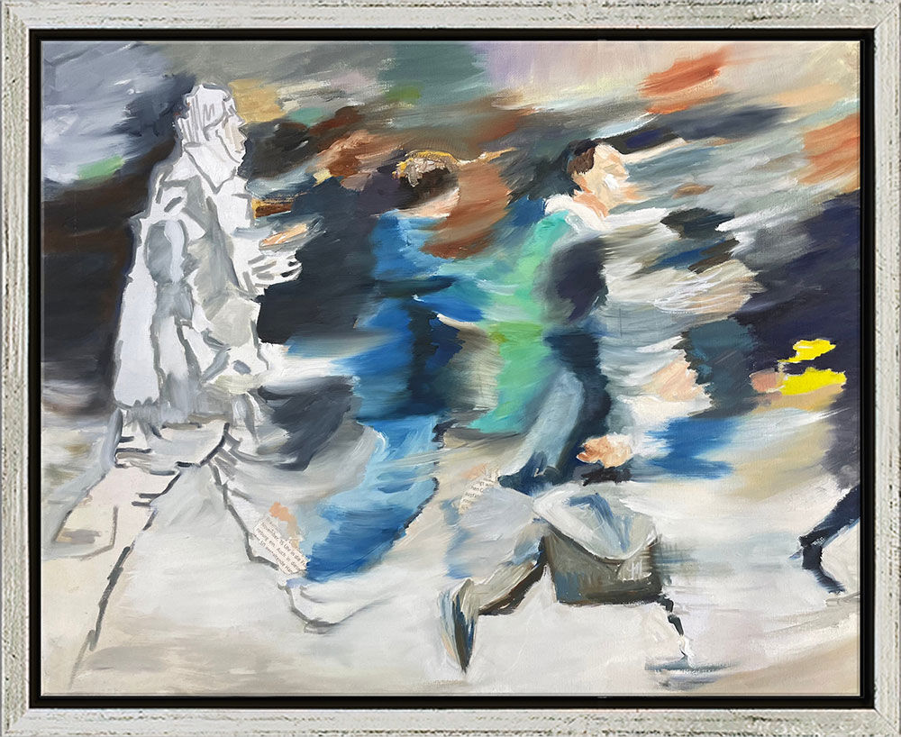 Picture "Line I" (Original / Unique piece), framed by Anke Gruss