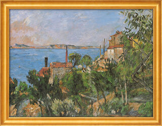 Billede "Havet ved L'Estaque" (1876), indrammet